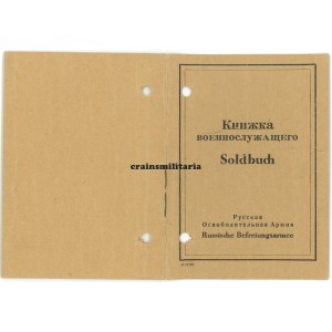 600.ID ROA Russian volunteer Soldbuch, Berlin 1945