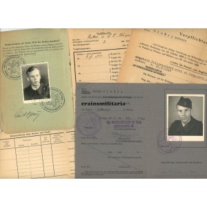 Czech Polizei Soldbuch, Prague Luftschutzpolizei