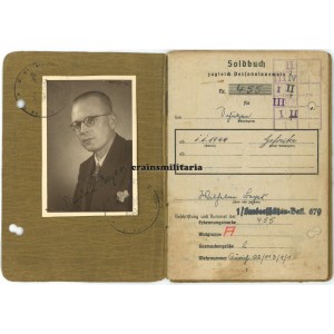 Sicherungs-Bataillon Kroatien Soldbuch Sicherungs-Bataillon Kroatien Soldbuch