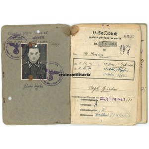 SS Totenkopf Sachsenhausen camp guard Soldbuch