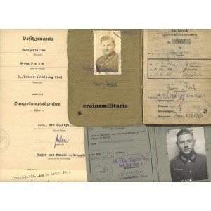 Pz.Abt.2101 Panther Soldbuch grouping