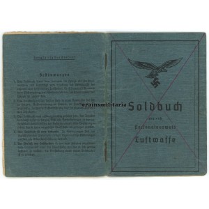 KIA Fernaufklärer pilot Soldbuch, Russia 1943