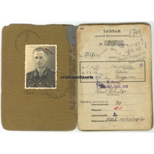 Lithuania 1944 WIA Grenadier Soldbuch