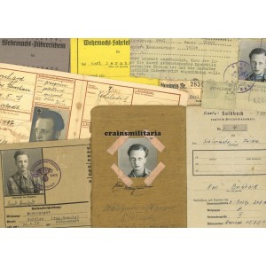 Soldbuch grouping Schirrmeister 9.PD