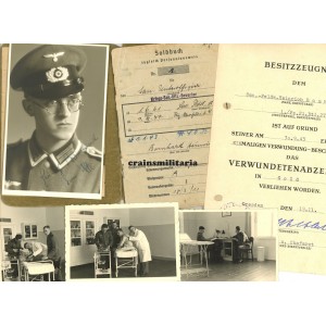 17.Pz.Div. WIA Sanitäter Soldbuch grouping