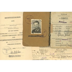 547.VGD WIA Officer Soldbuch, 71.ID Italy