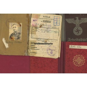 Marineartillerie Soldbuch, Greece, Albania WIA
