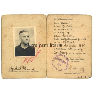 HJ Landjahr 1938 Ausweis, Liegnitz