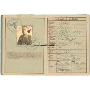 112.ID Wehrpass, headshot VWA Silber
