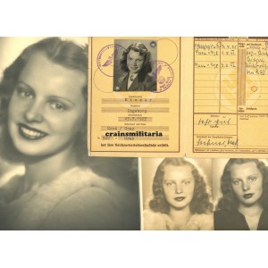 Female Reichsarbeitsdienstpass with photos, Austria Female Reichsarbeitsdienstpass with photos, Austria