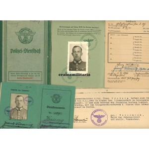 Polizei Soldbuch & Dienstpass grouping, Poland