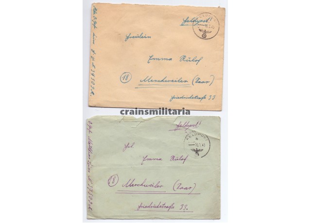 Feldpost of a 21. Panzer-Division soldier