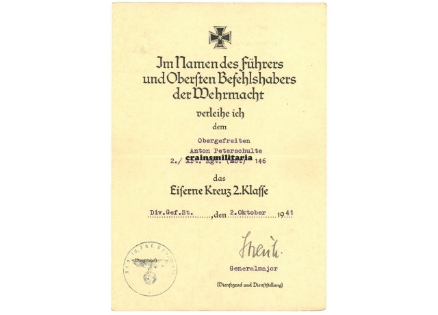 16.ID EK2 Citation - Johannes Streich signed