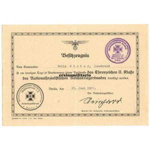 Group of 2 Kyffhäuserbund citations, Innsbruck