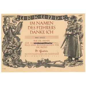 Wollspende document to Osthofen mayor's son