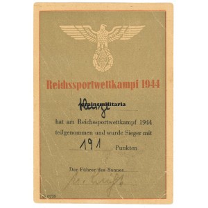 HJ Reichssportwettkampf 1944 citation