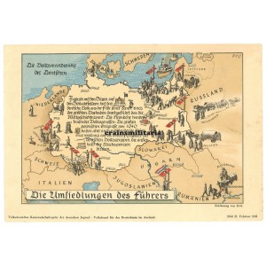Map "Die Umsiedlungen des Führers"