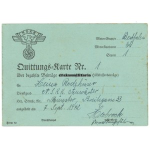 NSKK Quittungs-Karte, Motorsturm Münster