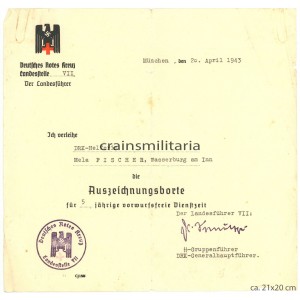 DRK Helferin Auszeichnungsborte citation