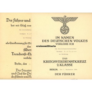 Reichsbahn KVK2 and Treudienst citations Reichsbahn KVK2 and Treudienst citations