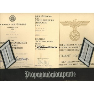 KIA Kriegsberichter grouping, cufftitle, citations