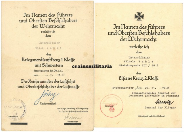 Jagdgeschwader 5 citation grouping