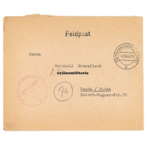 SS Feldpost envelope by Karl Demelhuber, Holland
