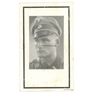 LSSAH Leibstandarte Death card, visor cap