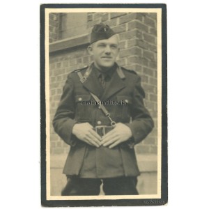 Flemish collaboration death card - Zwarte Brigade